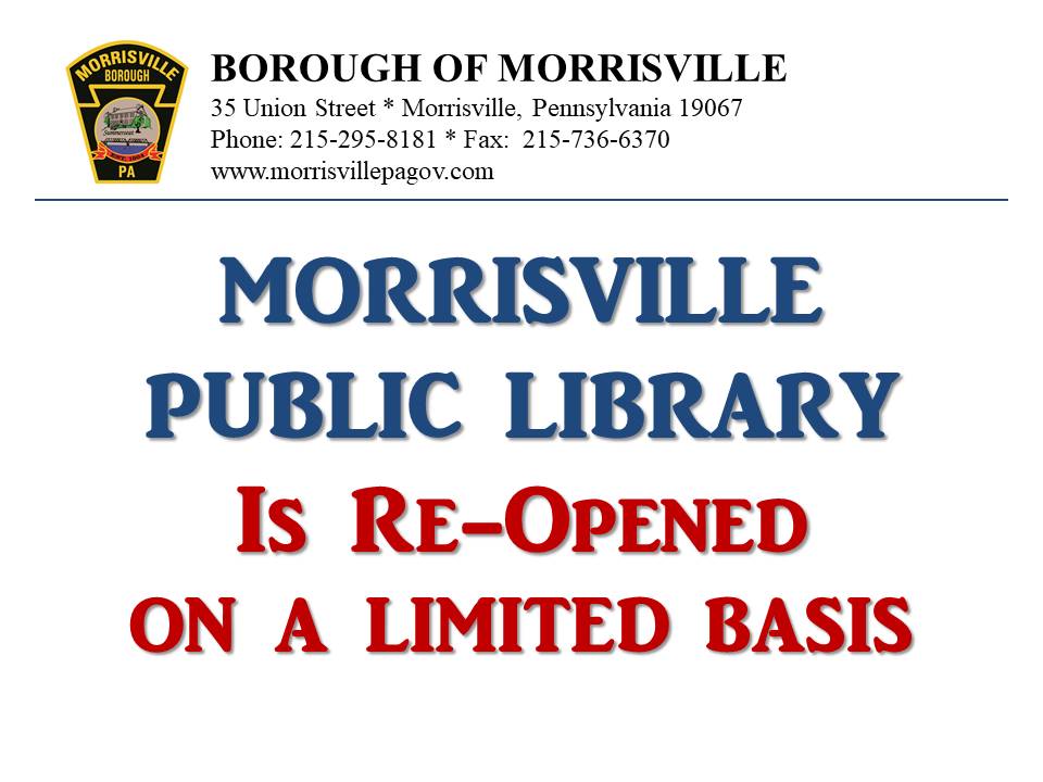 Library June 2020 - Morrisville Borough